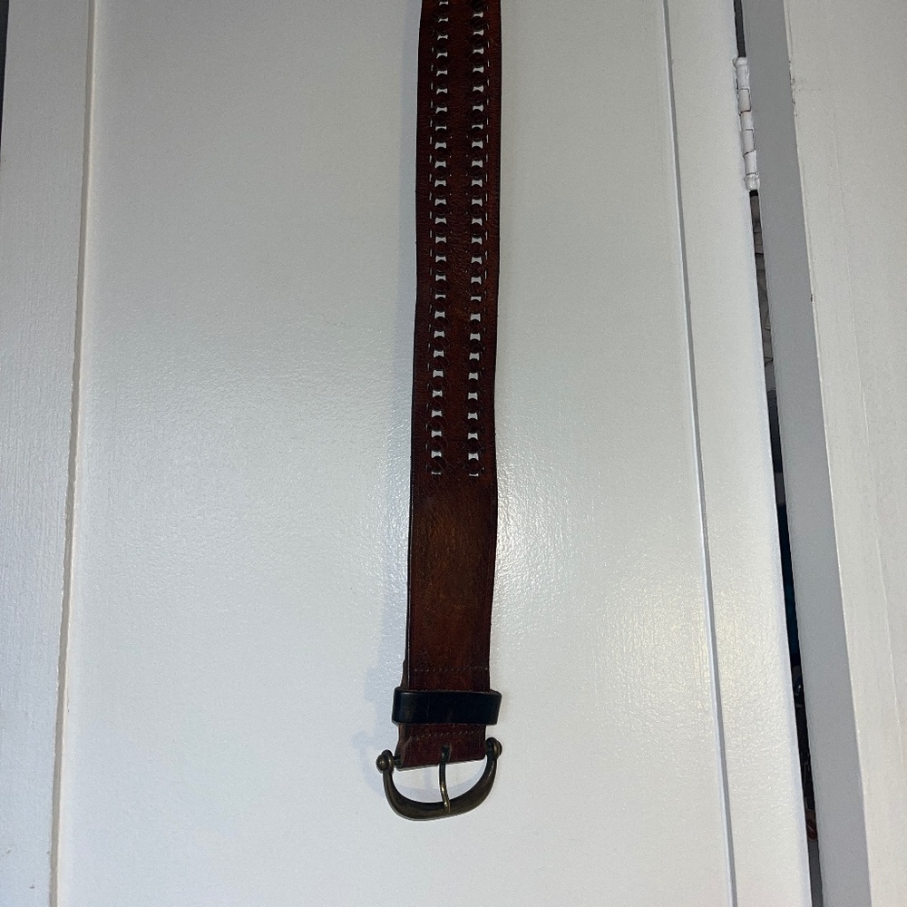 Brown Leather Diesel Belt